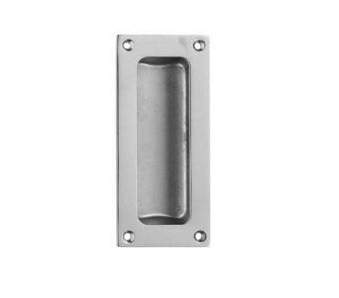 Carlisle Brass AQ90 Rectangular Flush Pull - Polished Chrome