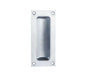 Carlisle Brass AQ90 Rectangular Flush Pull - Satin Chrome
