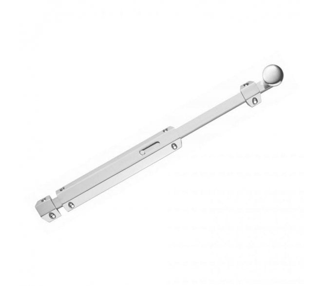 Carlisle Brass AQEX Extended Surface Door Bolt - Polished Chrome