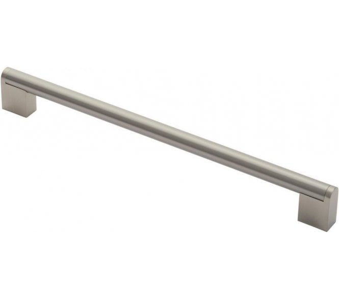Carlisle Brass Bar Handle 256mm Satin Nickel / Stainless Steel