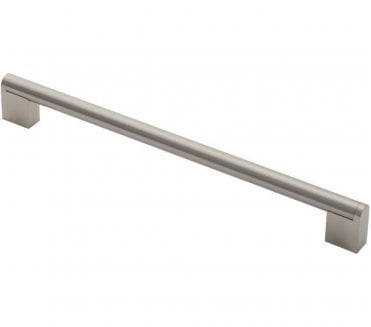Carlisle Brass Bar Handle 256mm Satin Nickel / Stainless Steel