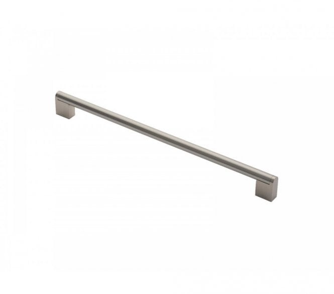 Carlisle Brass Bar Handle 320mm Satin Nickel / Stainless Steel