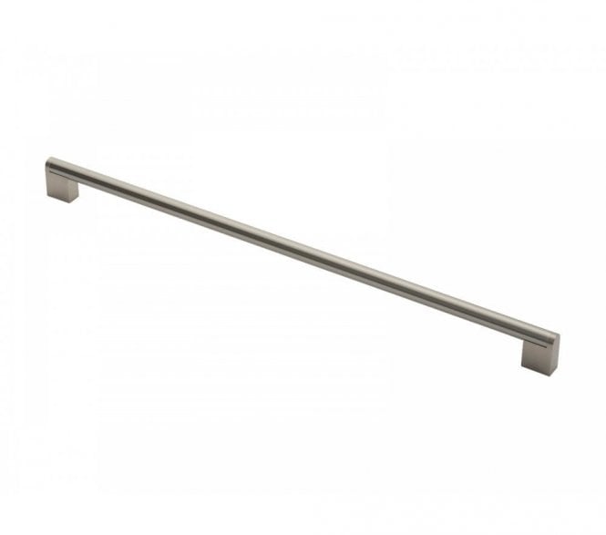 Carlisle Brass Bar Handle 448mm Satin Nickel / Stainless Steel