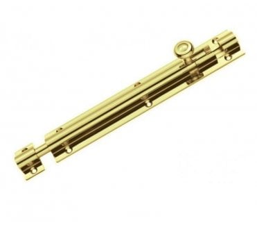 Carlisle Brass BB3208 Straight Barrel Bolt 150mm - Polished Brass