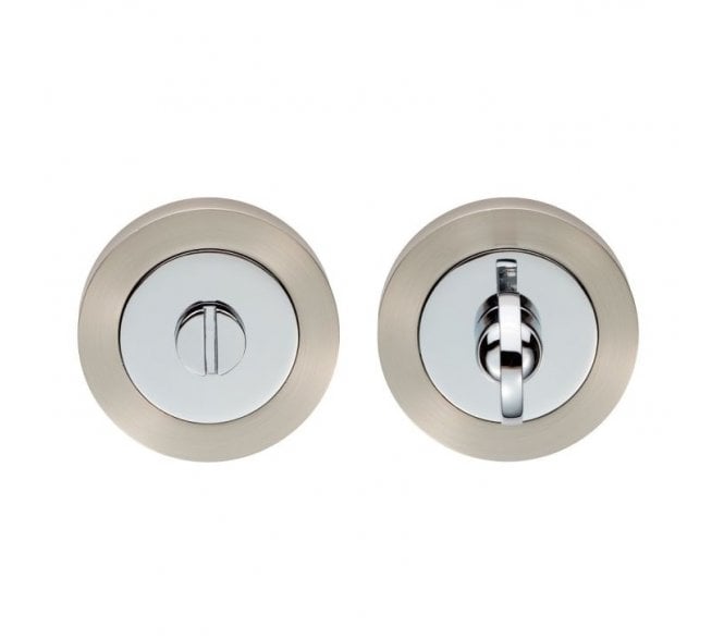 Carlisle Brass Belas Bathroom Turn & Release - Satin Nickel / Polished Chrome