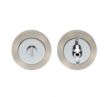 Carlisle Brass Belas Bathroom Turn & Release - Satin Nickel / Polished Chrome