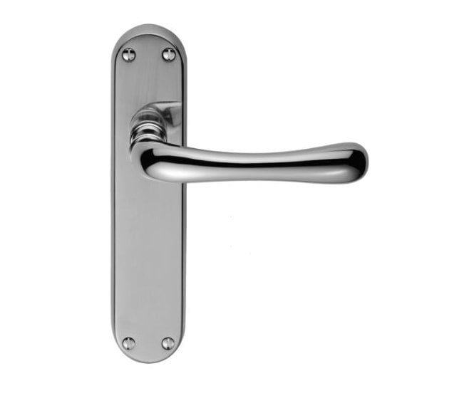 Carlisle Brass CBL Ibra Chrome Door Handle On Plate - Polished Chrome