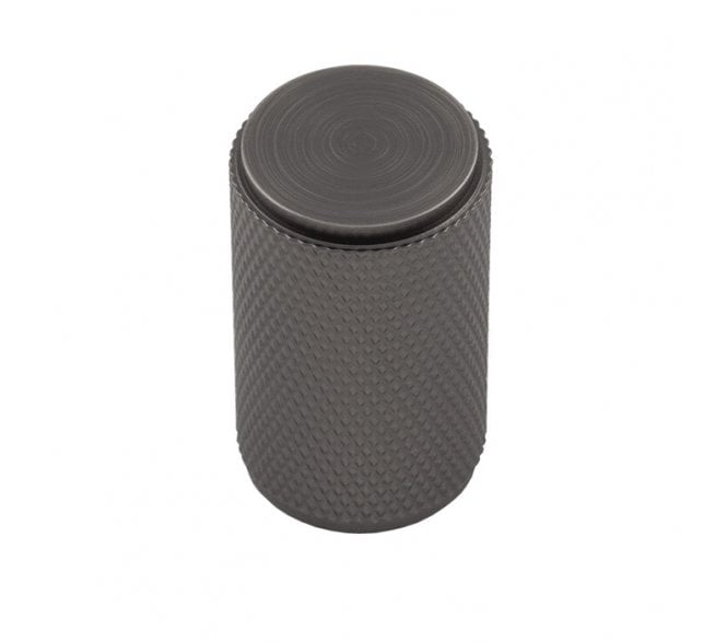 Carlisle Brass Cylindrical Knurled Knob 18mm - Anthracite