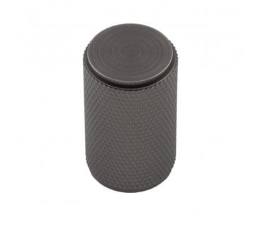 Carlisle Brass Cylindrical Knurled Knob 18mm - Anthracite