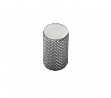 Carlisle Brass Cylindrical Knurled Knob 18mm Polished Chrome