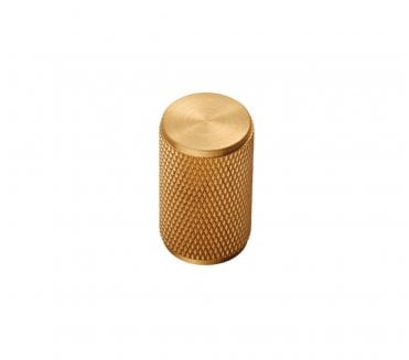 Carlisle Brass Cylindrical Knurled Knob 18mm Satin Brass