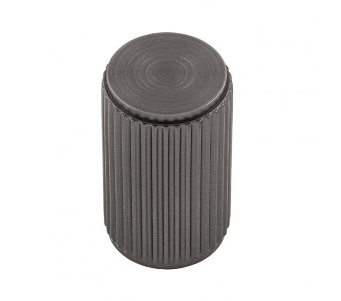 Carlisle Brass Cylindrical Lines Knob 18mm - Anthracite