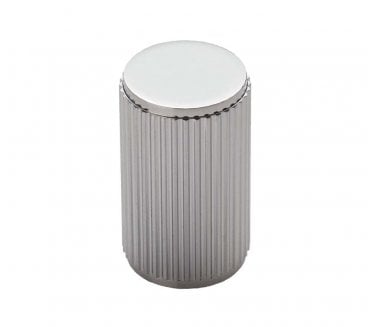 Carlisle Brass Cylindrical Lines Knob 18mm Polished Chrome