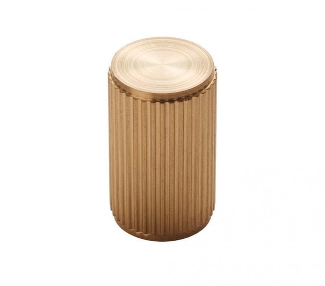 Carlisle Brass Cylindrical Lines Knob 18mm Satin Brass