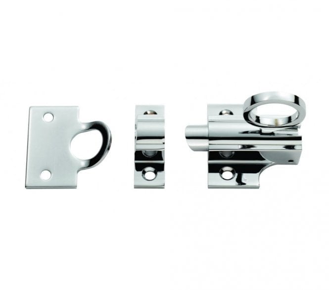 Carlisle Brass DK42 Fanlight Catch - Polished Chrome