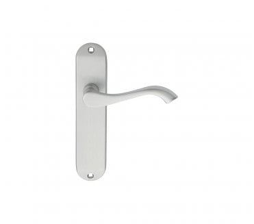 Carlisle Brass DL Andros Door Handle On Short Backplate - Satin Chrome