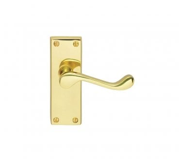 Carlisle Brass DL Deluxe Scroll Door Handles On Backplate - Polished Brass