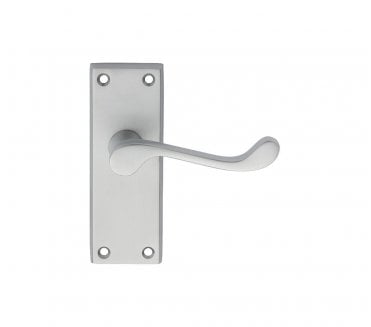 Carlisle Brass DL Deluxe Scroll Door Handles On Backplate - Satin Chrome