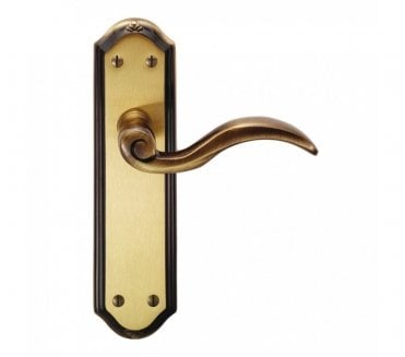 Carlisle Brass DL Wentworth Door Handles On Backplate - Florentine Bronze