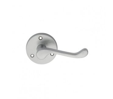 Carlisle Brass DL56 Scroll Door Handle On Rose - Satin Chrome