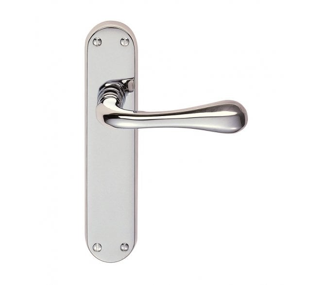 Carlisle Brass EL Astro Door Handles On Backplate - Polished Chrome