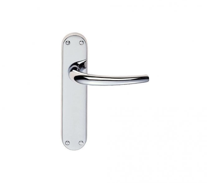 Carlisle Brass EL Lilla Door Handles On Backplate - Polished Chrome