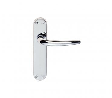Carlisle Brass EL Lilla Door Handles On Backplate - Polished Chrome