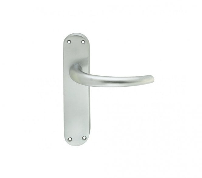 Carlisle Brass EL Lilla Door Handles On Backplate - Satin Chrome