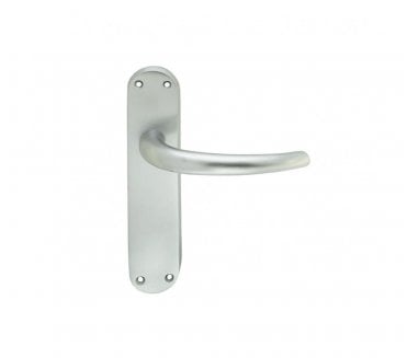 Carlisle Brass EL Lilla Door Handles On Backplate - Satin Chrome
