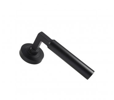 Carlisle Brass EUL Amiata Door Handle On Rose - Matt Black