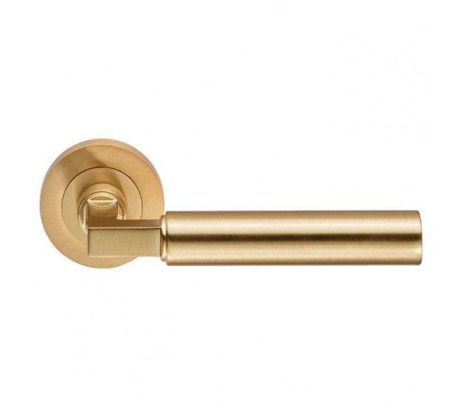 Carlisle Brass EUL Amiata Door Handle On Rose - Satin Brass
