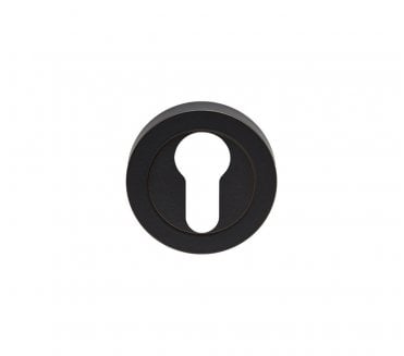Carlisle Brass EUL Designer Euro Profile Cylinder Escutcheon - Matt Black