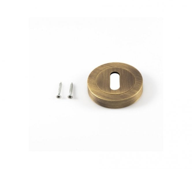 Carlisle Brass EUL Designer Standard Keyhole Escutcheon - Antique Brass