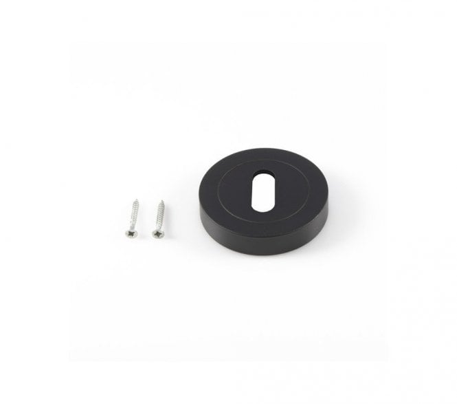 Carlisle Brass EUL Designer Standard Keyhole Escutcheon - Matt Black