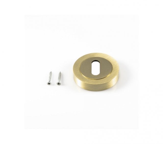 Carlisle Brass EUL Designer Standard Keyhole Escutcheon - Satin Brass