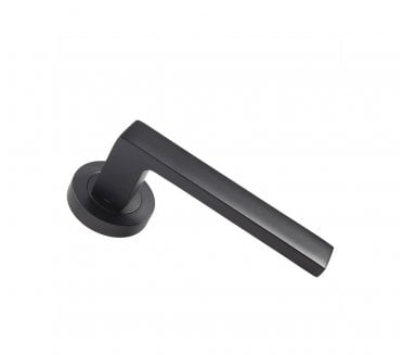 Carlisle Brass EUL Sasso Door Handle On Rose - Matt Black