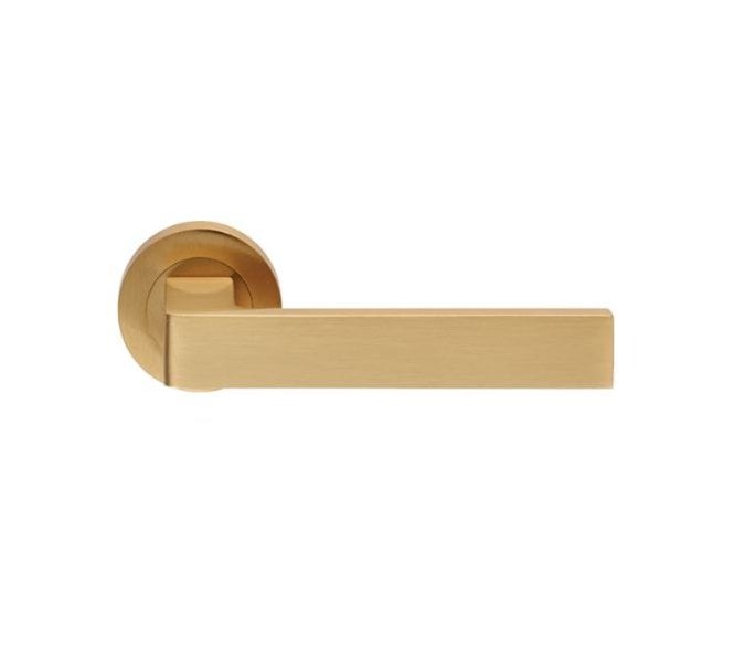 Carlisle Brass EUL Sasso Door Handle On Rose - Satin Brass