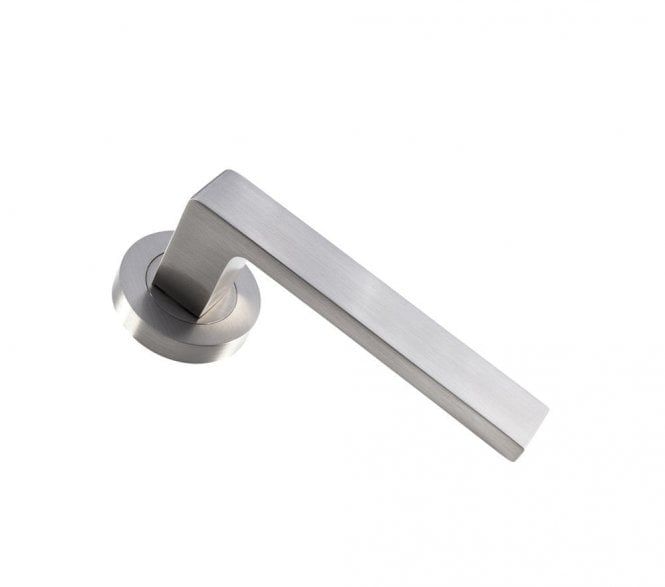 Carlisle Brass EUL Sasso Door Handle On Rose - Satin Nickel