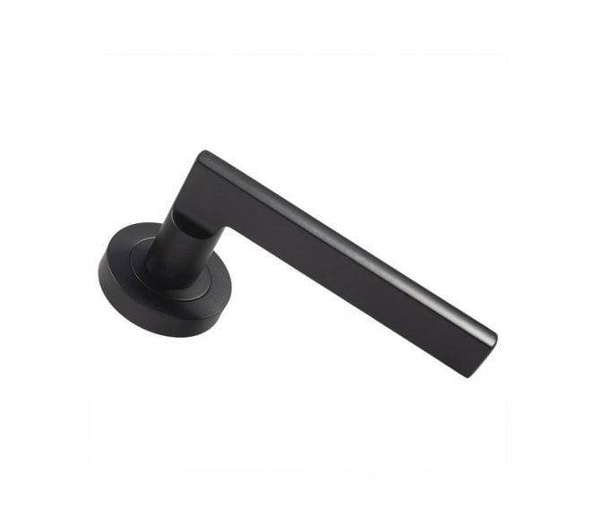 Carlisle Brass EUL Trentino Door Handle On Rose - Matt Black