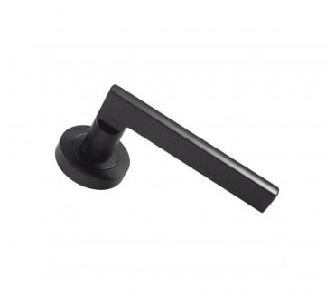 Carlisle Brass EUL Trentino Door Handle On Rose - Matt Black