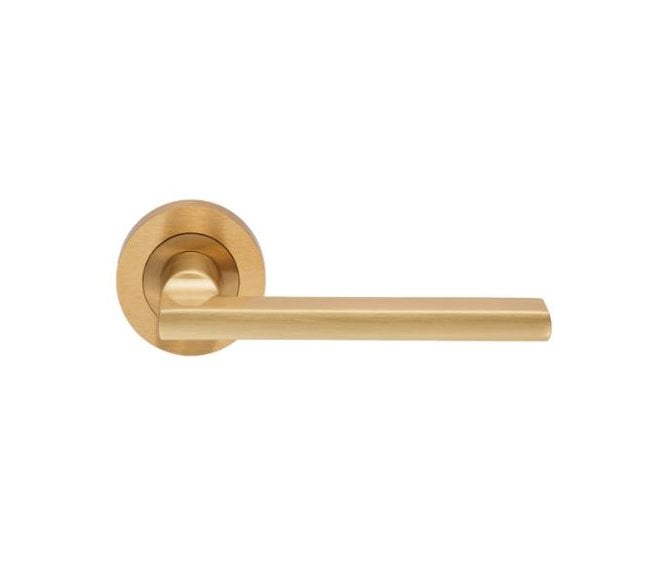 Carlisle Brass EUL Trentino Door Handle On Rose - Satin Brass