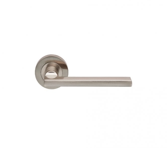 Carlisle Brass EUL Trentino Door Handle On Rose - Satin Nickel
