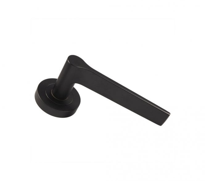 Carlisle Brass EUL Velino Door Handle On Rose - Matt Black