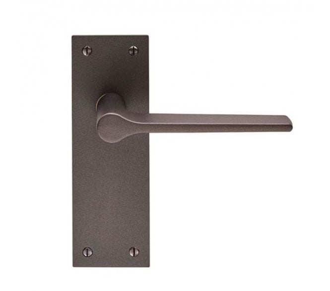Carlisle Brass EUL Velino Door Handles On Backplate - Matt Bronze