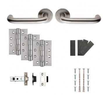 Carlisle Brass FDP1190SSS Fire Rated Door Pack - Satin Stainless Steel