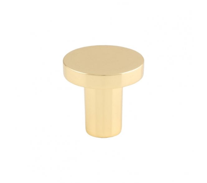 Carlisle Brass FTD348 Circular Cabinet Knobs - Polished Brass