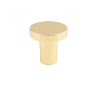 Carlisle Brass FTD348 Circular Cabinet Knobs - Polished Brass