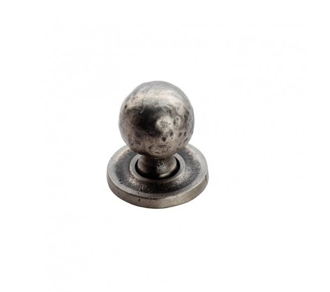 Carlisle Brass Hammered Pattern Ball Knob 32mm - Pewter