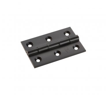 Carlisle Brass HDPBW21 Washered Hinges 76x51mm (Pair) - Matt Black