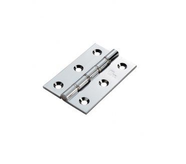 Carlisle Brass HDSSW2 Heavy SS Washered Hinges 76x51mm (Pair) - Polished Chrome